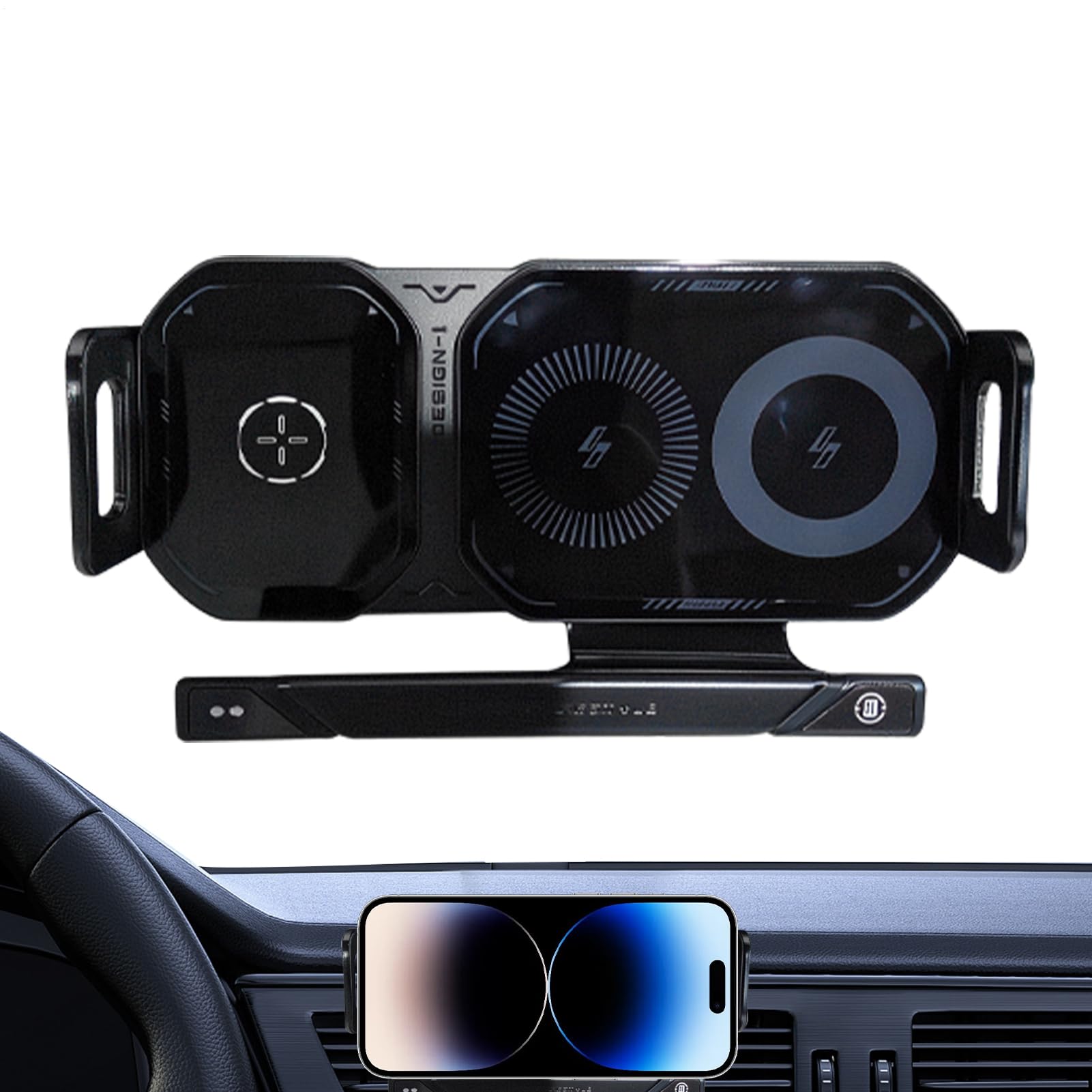 Cargador Inalámbrico de Móvil de Coche Cargador de Móvil de 15W con