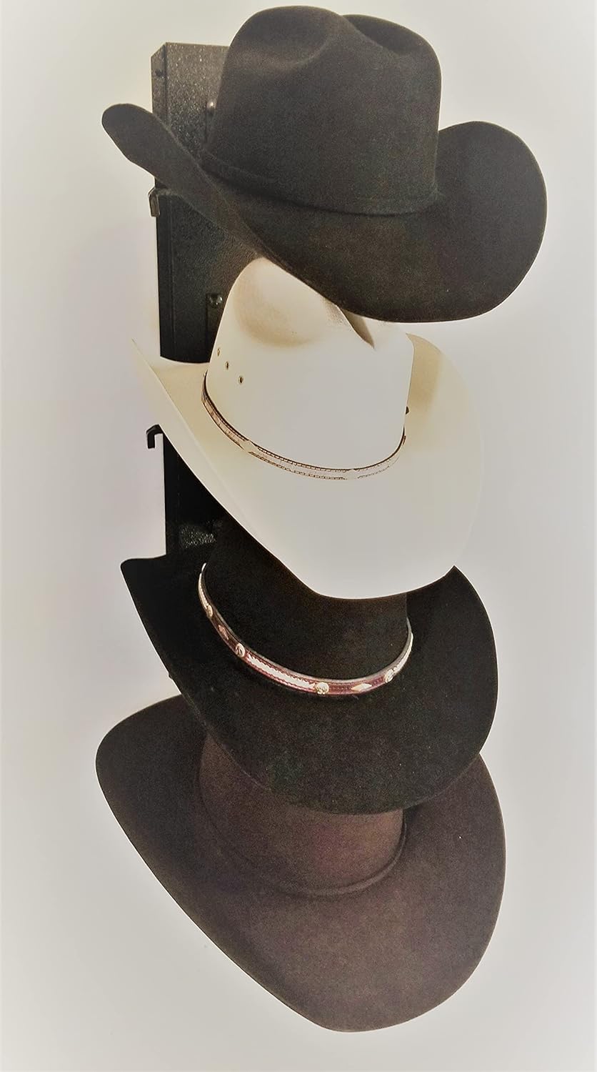 American Made Hat Holder Crown Up Black