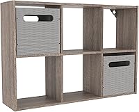 Vista 4 de ClosetMaid Mini 6-Cube Desktop or Wall Mount Organizer, Weathered Teak