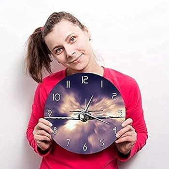 Amazon.co.jp: 壁掛け時計軍用ジェット戦闘機現代の壁掛け時計