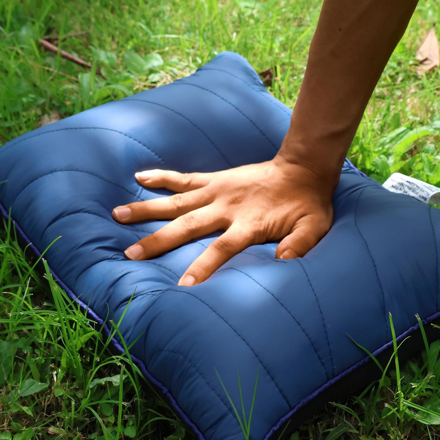Camping Pillow,Supportive Travel Pillow Compressible Lightweight Camp Pillow with Storage Bag for Camping,Hiking,Backpacking,Airplane