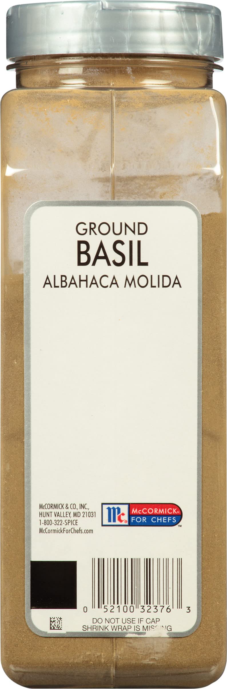 McCormick Culinary Ground Basil, 12 oz - One 12 Ounce Container of Basil Leaf Powder to Enhance Flavor of Tomato-Based Sauces, Roasted Chicken, Pizza and More
