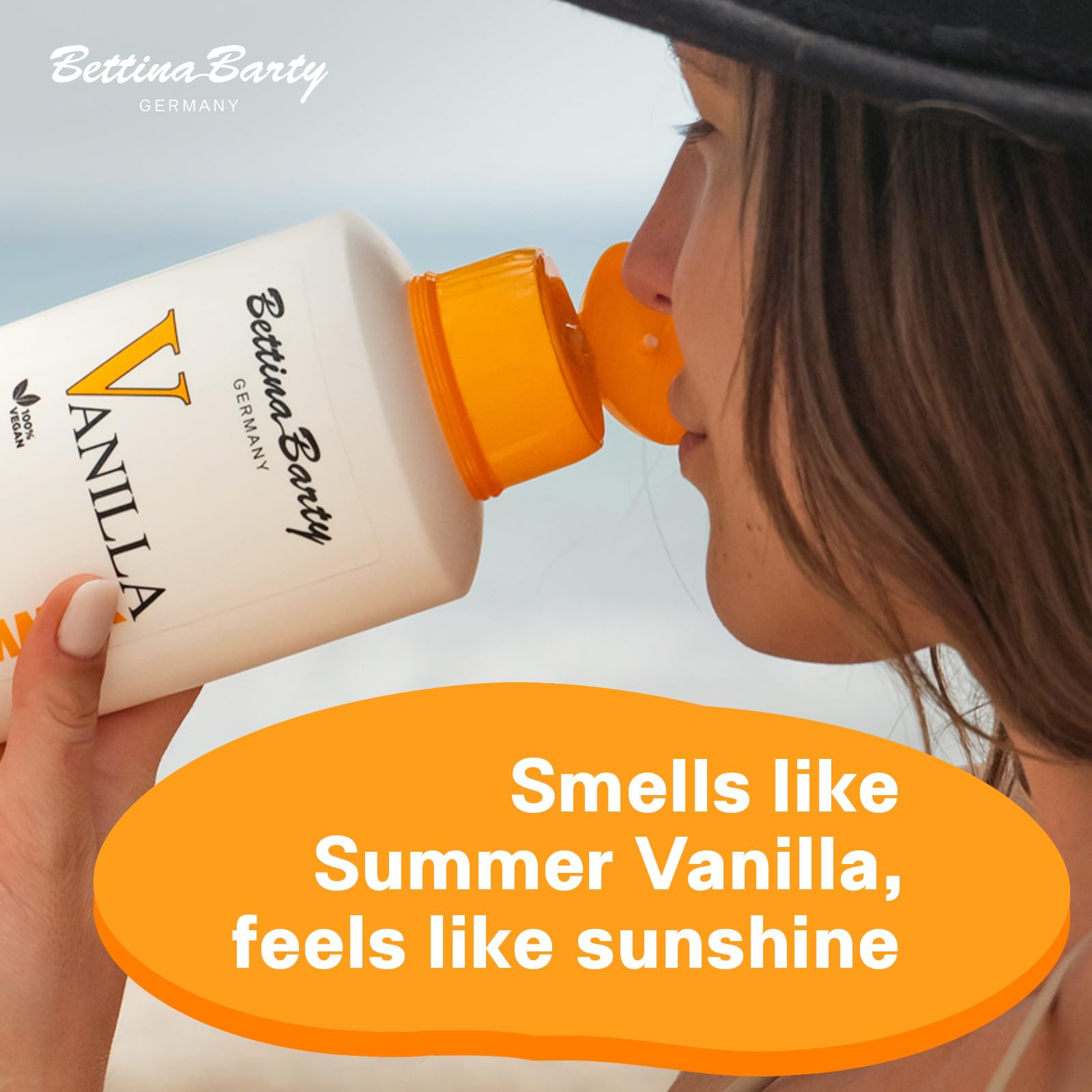 Bettina Barty Summer Vanilla Hand & Body Lotion 12 x 500 ml – Feuchtigkeitspflege mit sommerlichem Vanilleduft für Haut & Hände – mit schnell einziehender Formel