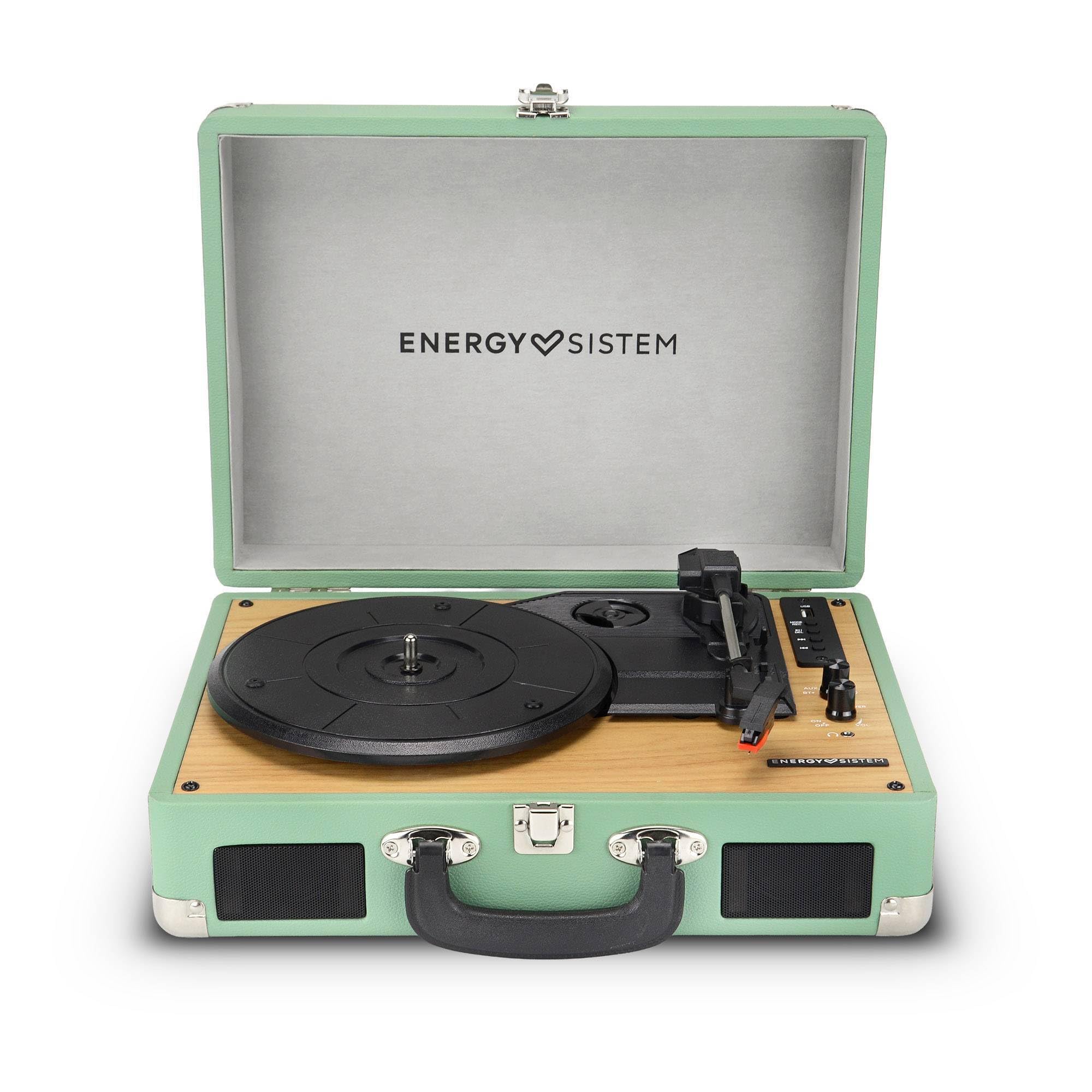 Energy Sistem Retrospin Gramofon z 40 W Peak Power, winyl, RCA, port USB i Bluetooth In/Out.