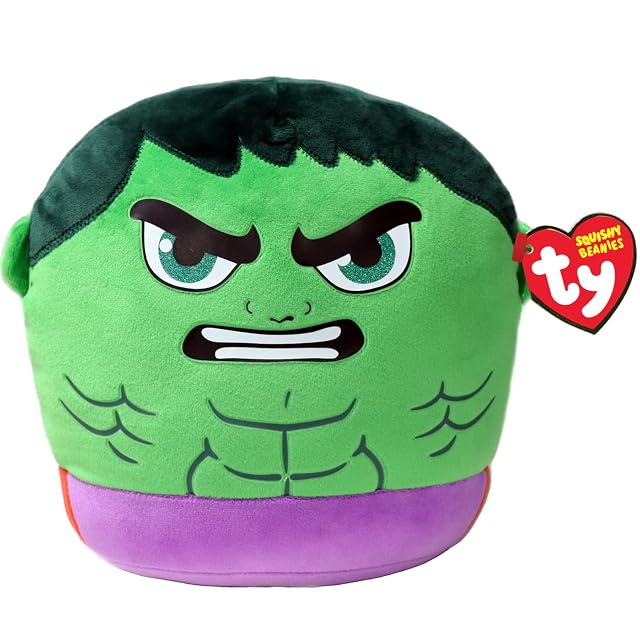 TY - Peluche 25 cm Hulk Squish Marvel TY
