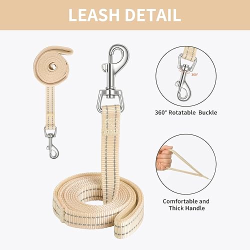 Miniatura 4 de AMTOR Arnés para perro con juego de correa, arnés reflectante ajustable sin tirones con chaleco acolchado para perros y gatos extrapequeñospequeños,