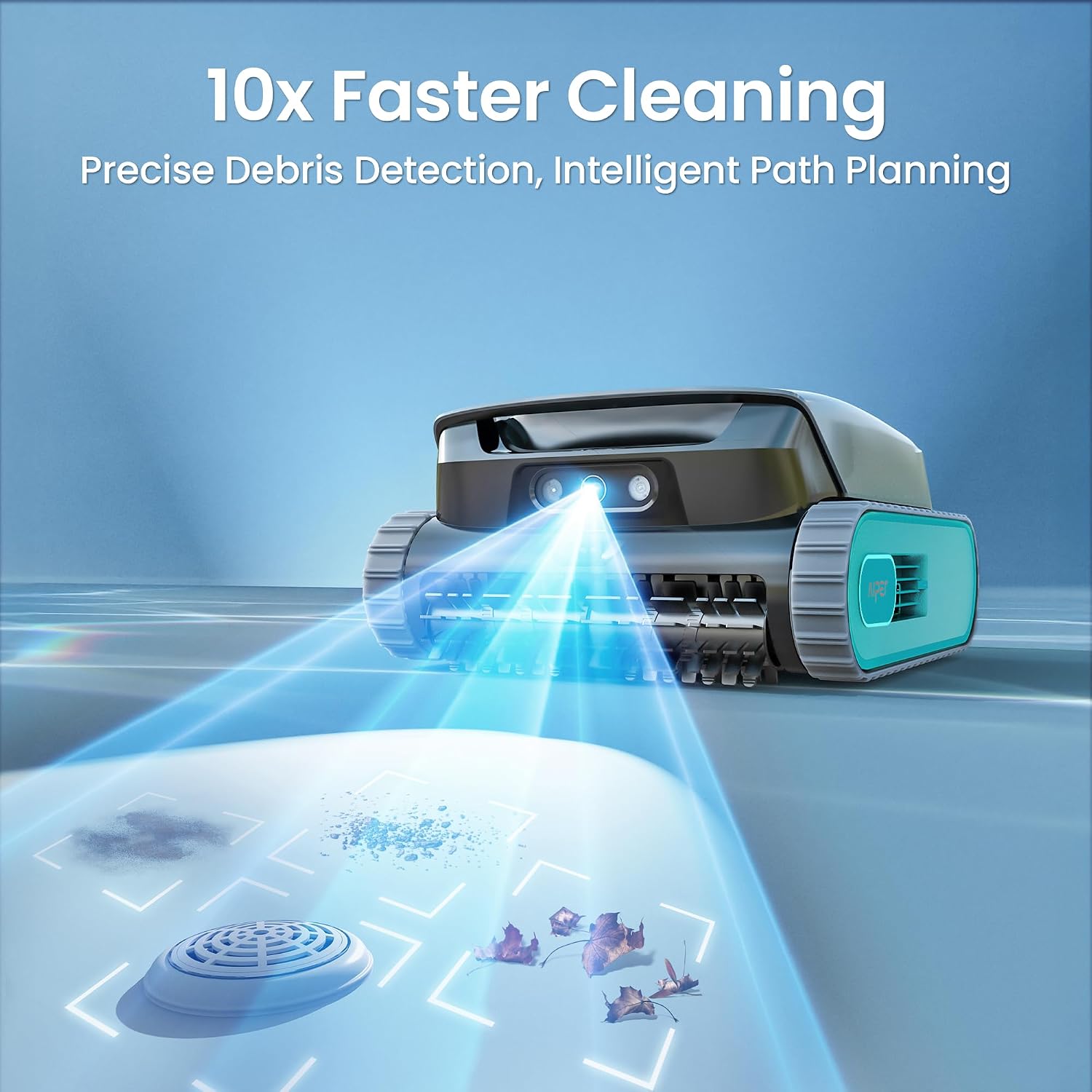 (2026 New) AIPER Experts Duo: Scuba V3 & EcoSurfer S2, 360° Top-to-Bottom Cleaning, 7 Day Hands-Free Care, 10x Faster Cleaning with AI Patrol, Smart Parking & Water Quality Maintenance, Blue & Blue