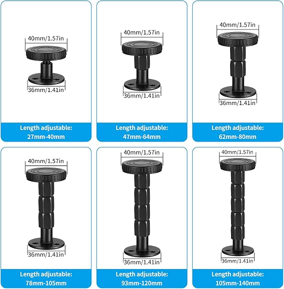 4 Pcs Adjustable Threaded Headboard Anti‑Shake Stabilizer Stoppers