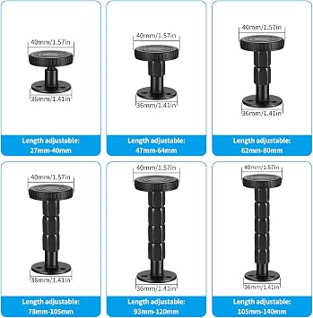 4 Pcs Adjustable Threaded Headboard Anti‑Shake Stabilizer Stoppers