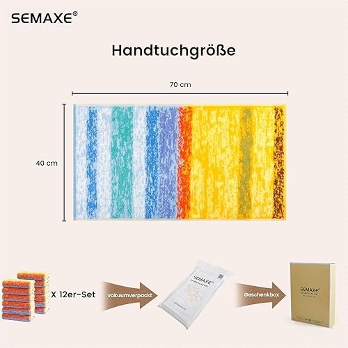 Vista 278 de SEMAXE - Juego de toallas de baño grises, 2 toallas de baño, 2 toallas de mano, 4 toallas faciales, toalla 100% algodón para baño, toalla suave