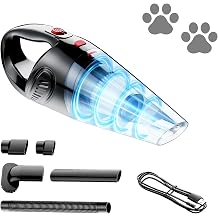 Handheld Vacuum for Pet Hair, Powerful Suction Hand Vacuum, Crevice Tool