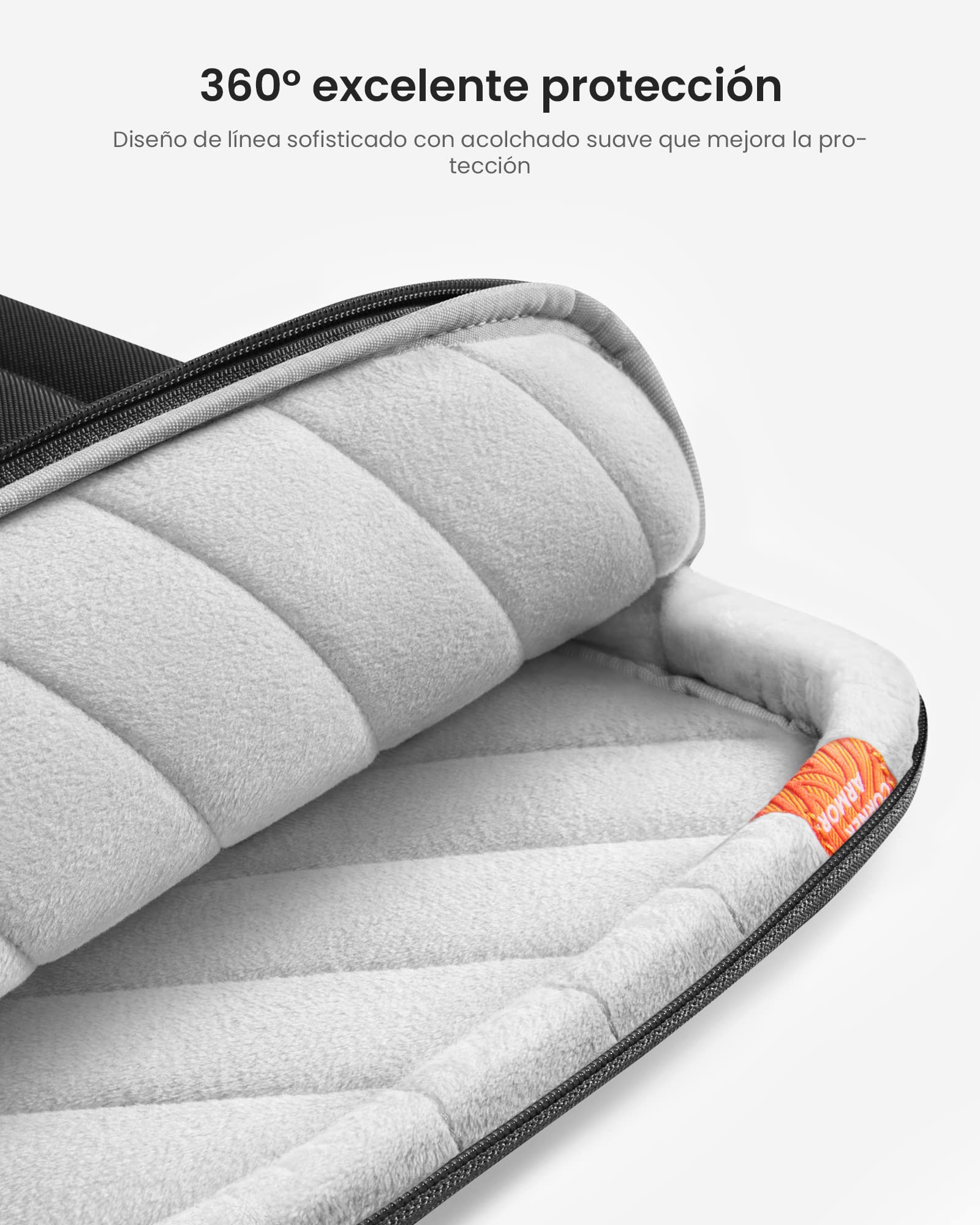 tomtoc 360° Funda Protectora para 14 Pulgadas Nuevo MacBook Pro M5 Pro/Max A3426 A3427 (2026), M5/M4/M3/M2/M1 A3434 A3112 A3401 (2025–2021), 13,8" Surface Laptop 7, Maletín Bolsa para Ordenador