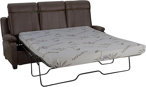 Miniatura 14 de RecPro Charles - Sofá cama RV de 80 pulgadas con ocultar una cama | Muebles de RV | Sofá RV (caoba) Mahogany,Castaño,Masilla,Toffee