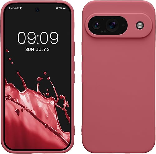 Miniatura 131 de kwmobile Funda compatible con Google Pixel 9 Pro - Funda protectora delgada de TPU para teléfono - Acabado mate suave - Negro mate NEGRO MATE,Piedra