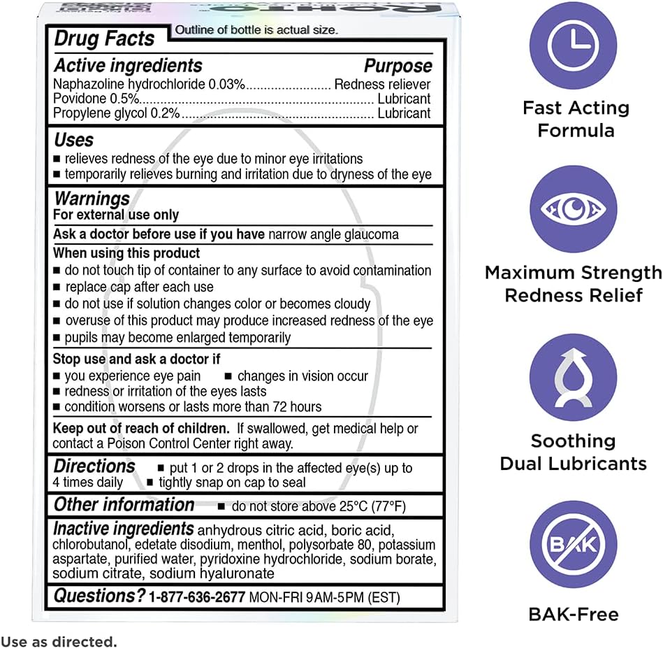 Rohto® Optic Glow® Redness Reliever Lubricant Eye Drops