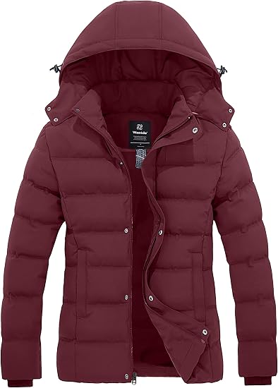 Veste Doudoune Femme Wantdo - Léger Compressible Coupe-Vent - Isolée Montagne Capuche