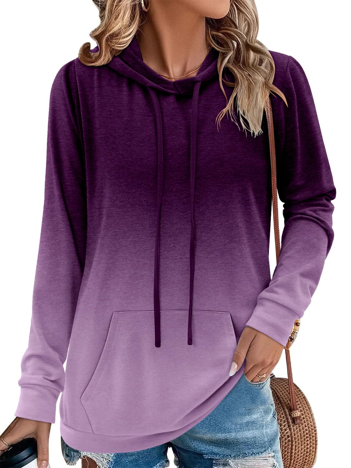 MODARANI Sudadera con capucha para mujer, para adolescentes, niñas, a la moda, para otoño