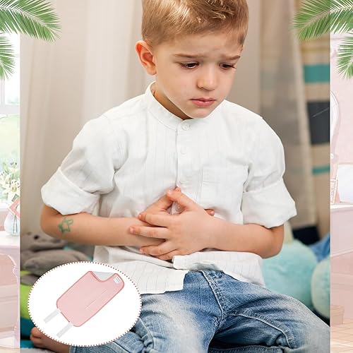 Miniatura 4 de Preboun Paquete de 3 unidades de aceite de ricino orgánico para niños, almohadillas de compresión de aceite de ricino de franela con correa