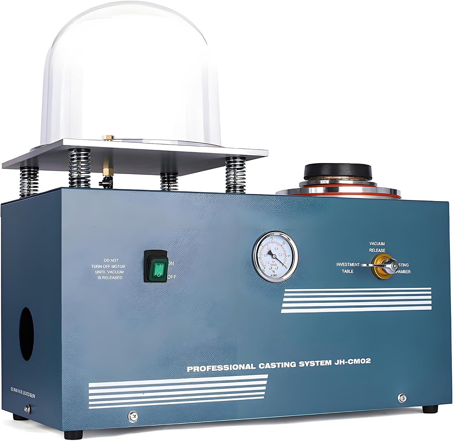 Vacuum Casting Machine 2L Vacuum Lost Wax Casting and Investing Machine Combination Jewelry Casting Machines for Jewelry/Small Metal Parts,Vacuum Pumping,Metal Melting,Mold Casting