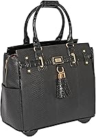 Vista 12 de JKM & Company Rolling Laptop Bag for Women Designer Wheeled Briefcase Fits 13-17" Laptops Office Travel Computer Case