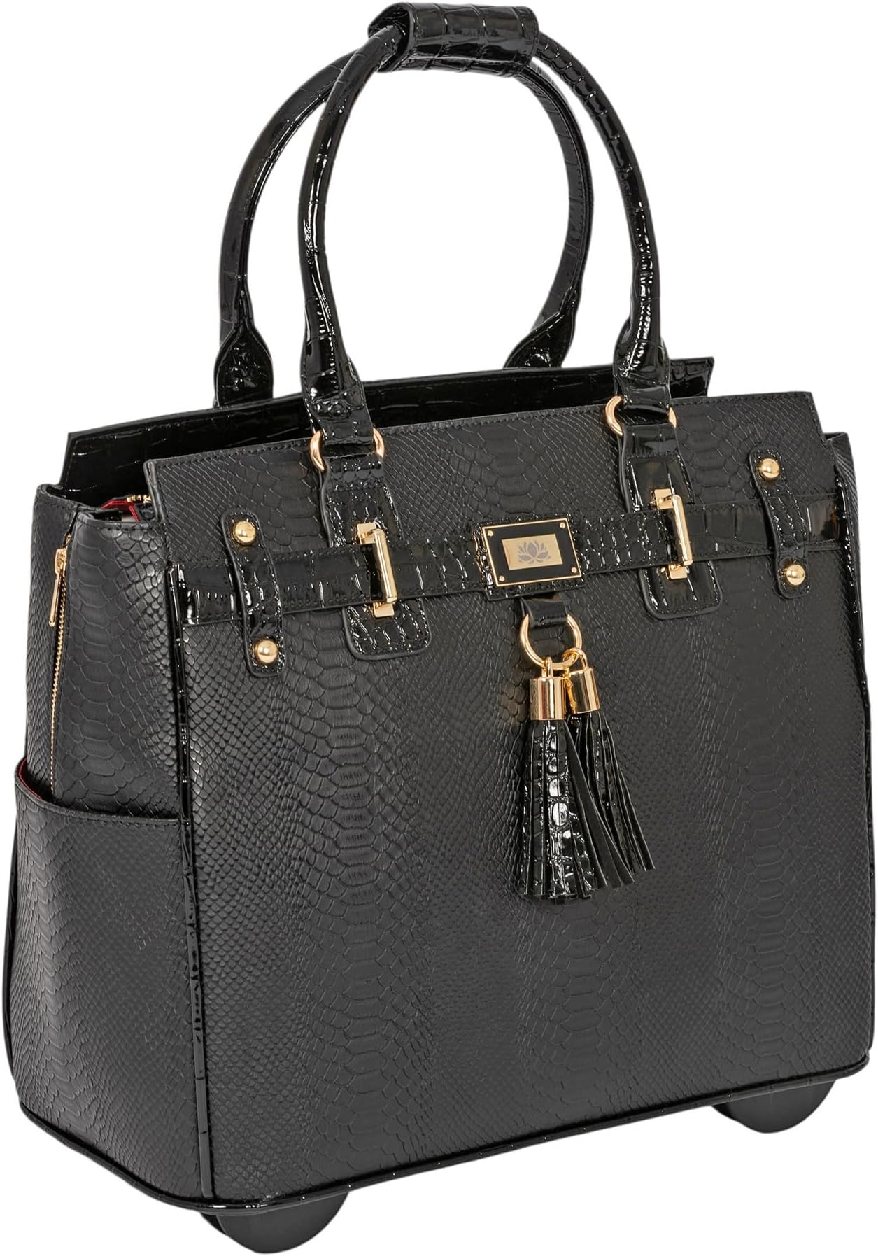 Rolling Laptop Bag for Women | Designer Wheeled Briefcase | Fits 13-17" Laptops | Office Travel Computer Case (Barrington)