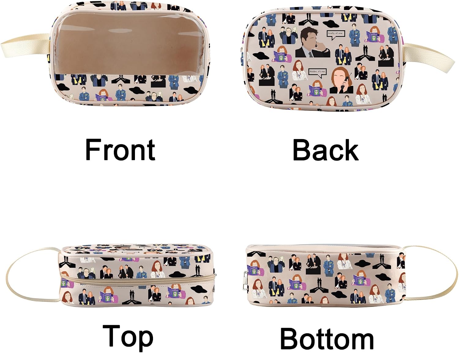 BLUPARK Special Agent TV Show Makeup Bag It's Me Clear Travel Cosmetic Bag Gift for Fans (It's Me) image 3