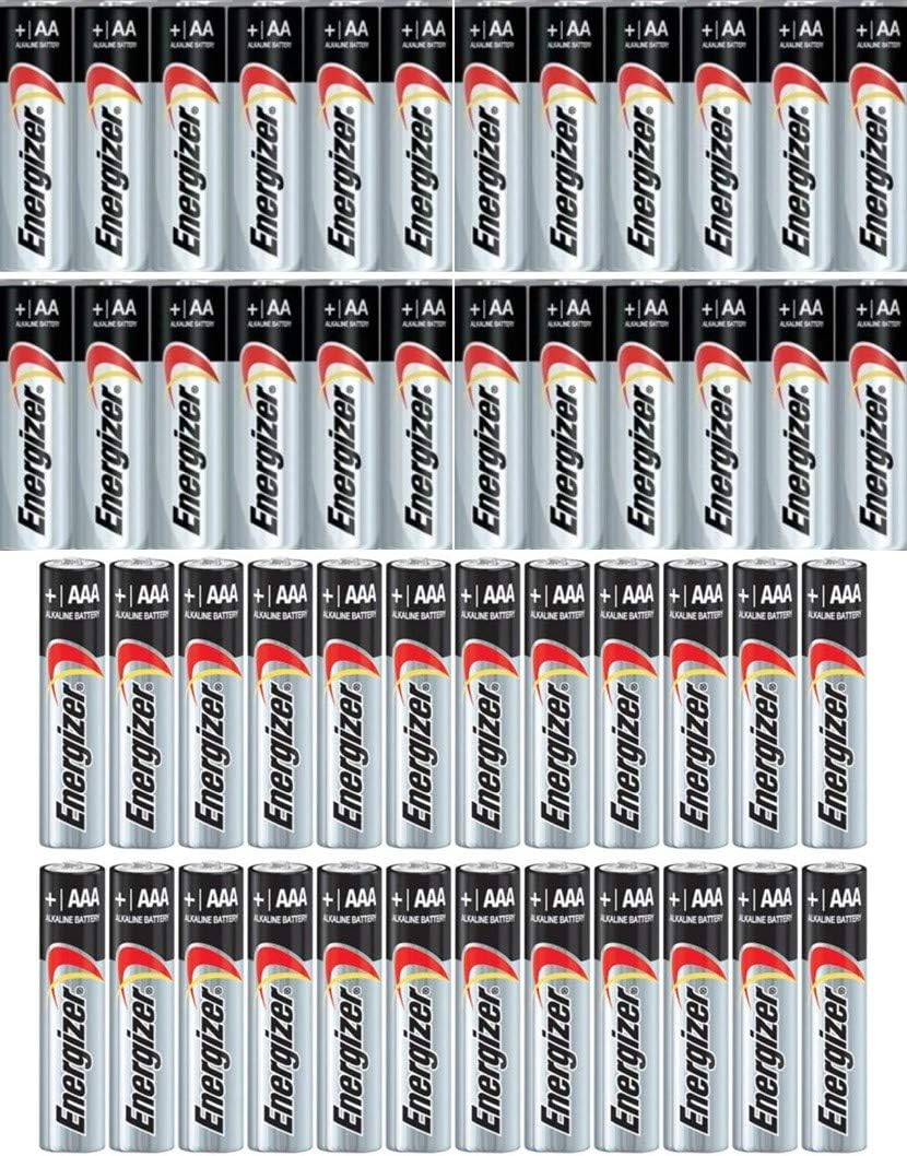 Energizer Max Alkaline Battery Combo Pack – 24 AA and 24 AAA