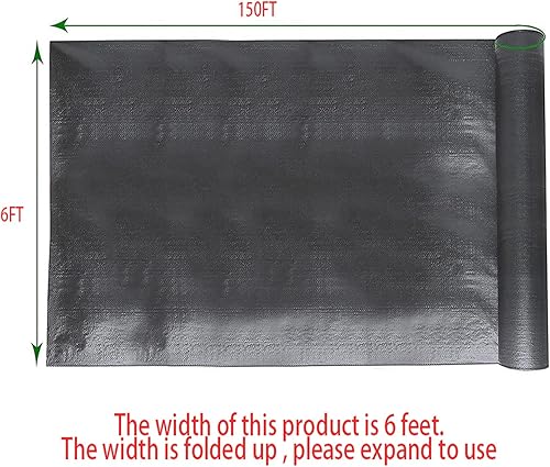 Miniatura 2 de Tela de jardín Barrera Paisaje Tela Cubierta de tierra Barrera de jardín Estera de jardinería para plantación de jardín 6FT* 150FT