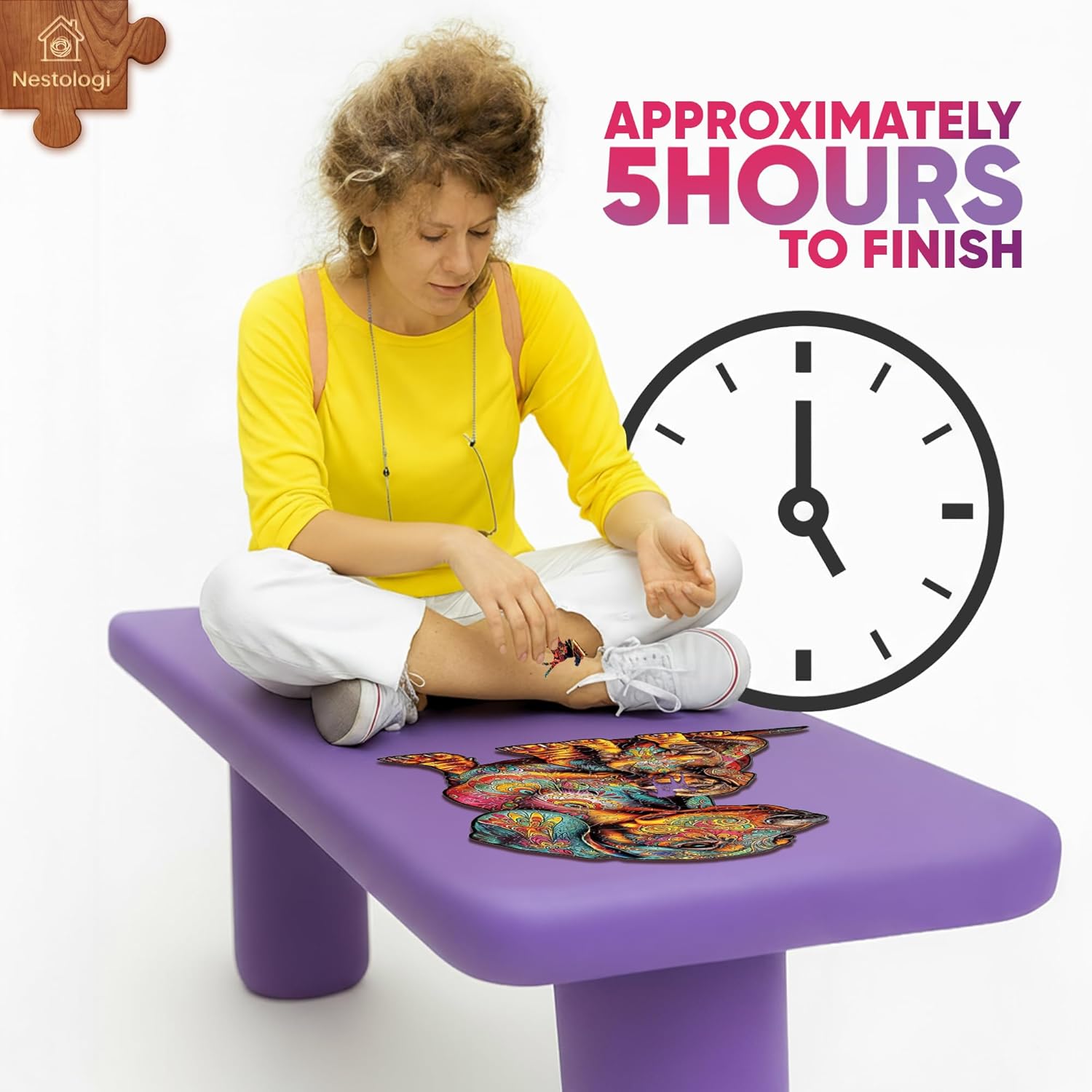 Wooden Puzzle for Adult, Dachshund Weiner Dog Wooden Jigsaw Adult Puzzle, Unique Animal Puzzle, Creative Gift for Family Friend Birthday Dog Wood Puzzle 150 Pieces Large 5 Hours to Complete
