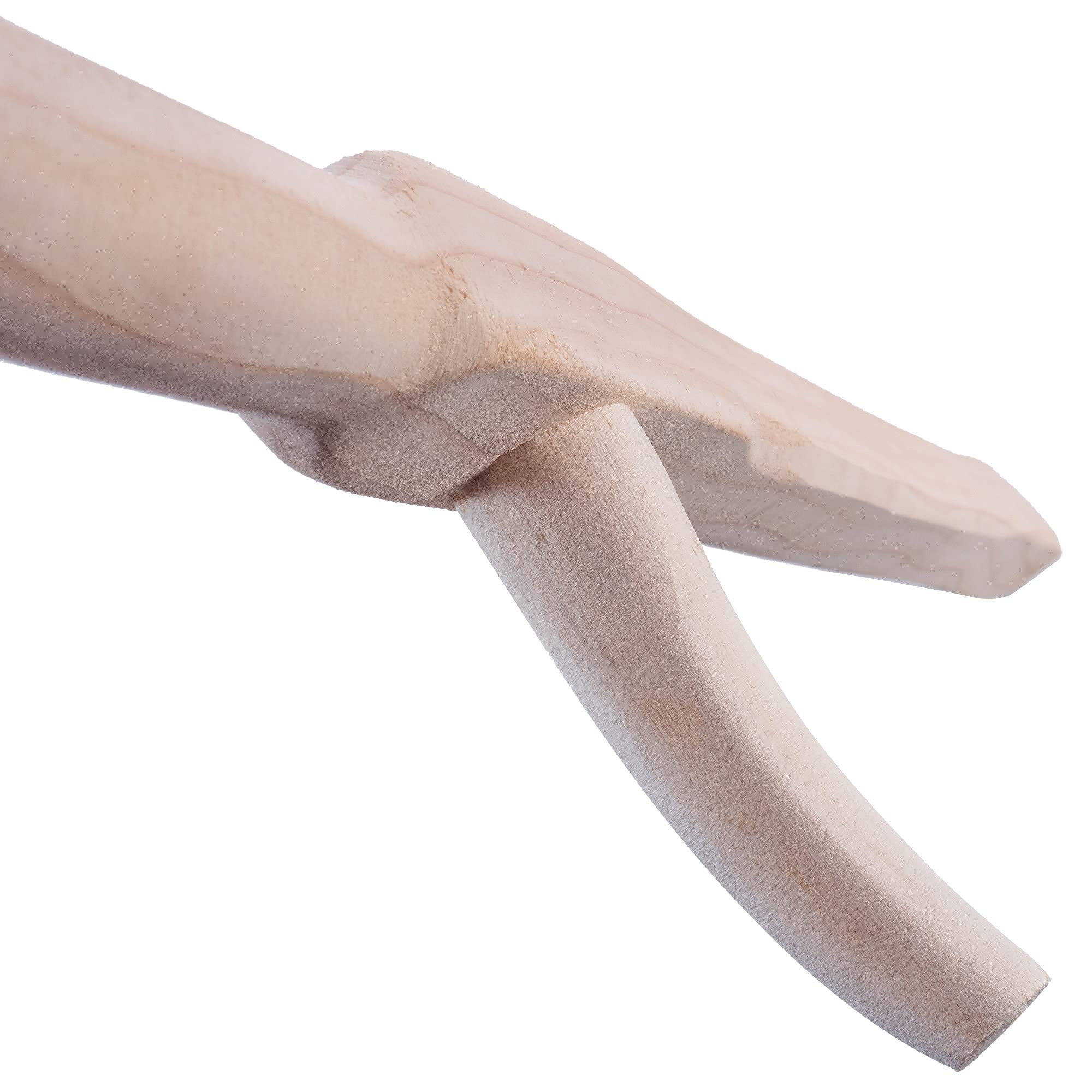 KADAX Faucheuse longue de 175 cm, faucheuse pliante universelle avec poignée verticale, bras en bois, lancer de bois, manche de faucheuse