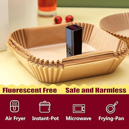 Miniatura 6 de Revestimientos para freidora de aire CHEFMAN de 2 cuartos de galón, mini forros para freidora de aire desechables para freidora de aire para Cosori