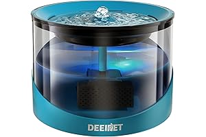 Ultra Quiet 2.2L Cat Water Fountain with LED Indicator and Replacement Filters