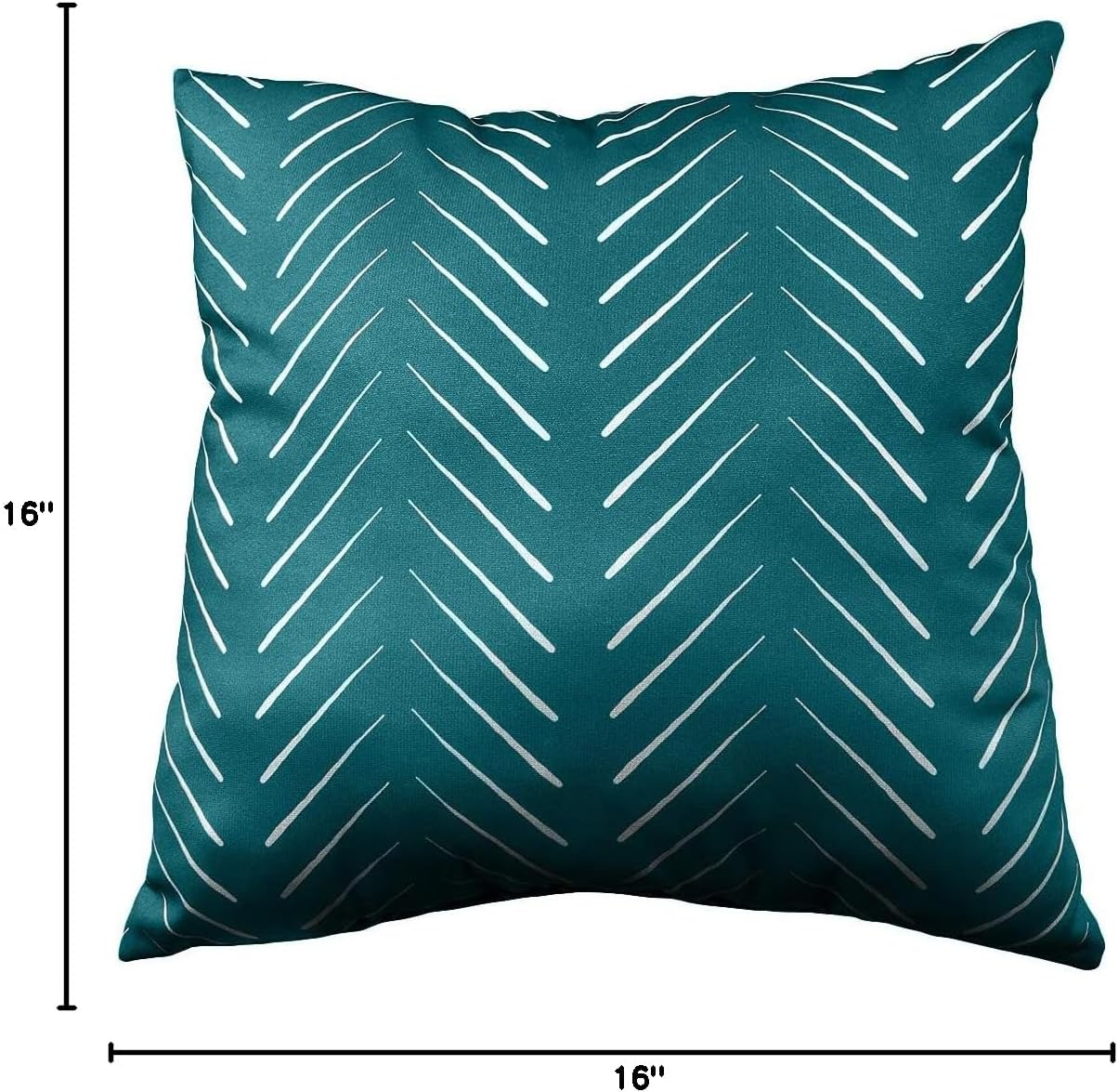 Everything Comfy Chevron Columns 16" Decorative Pillow, Teal