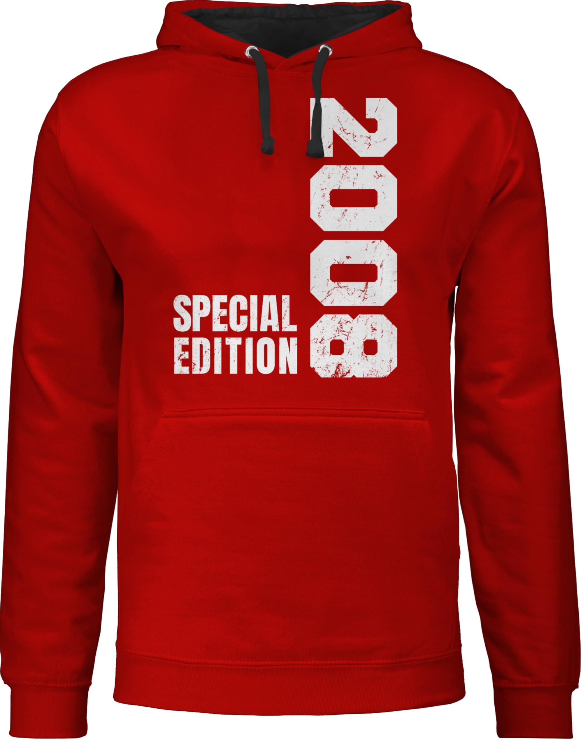 Shirtracer - Pullover Herren Frauen Hoodie Kontrast zweifarbig - 18. Geburtstag - Special Edition 2008