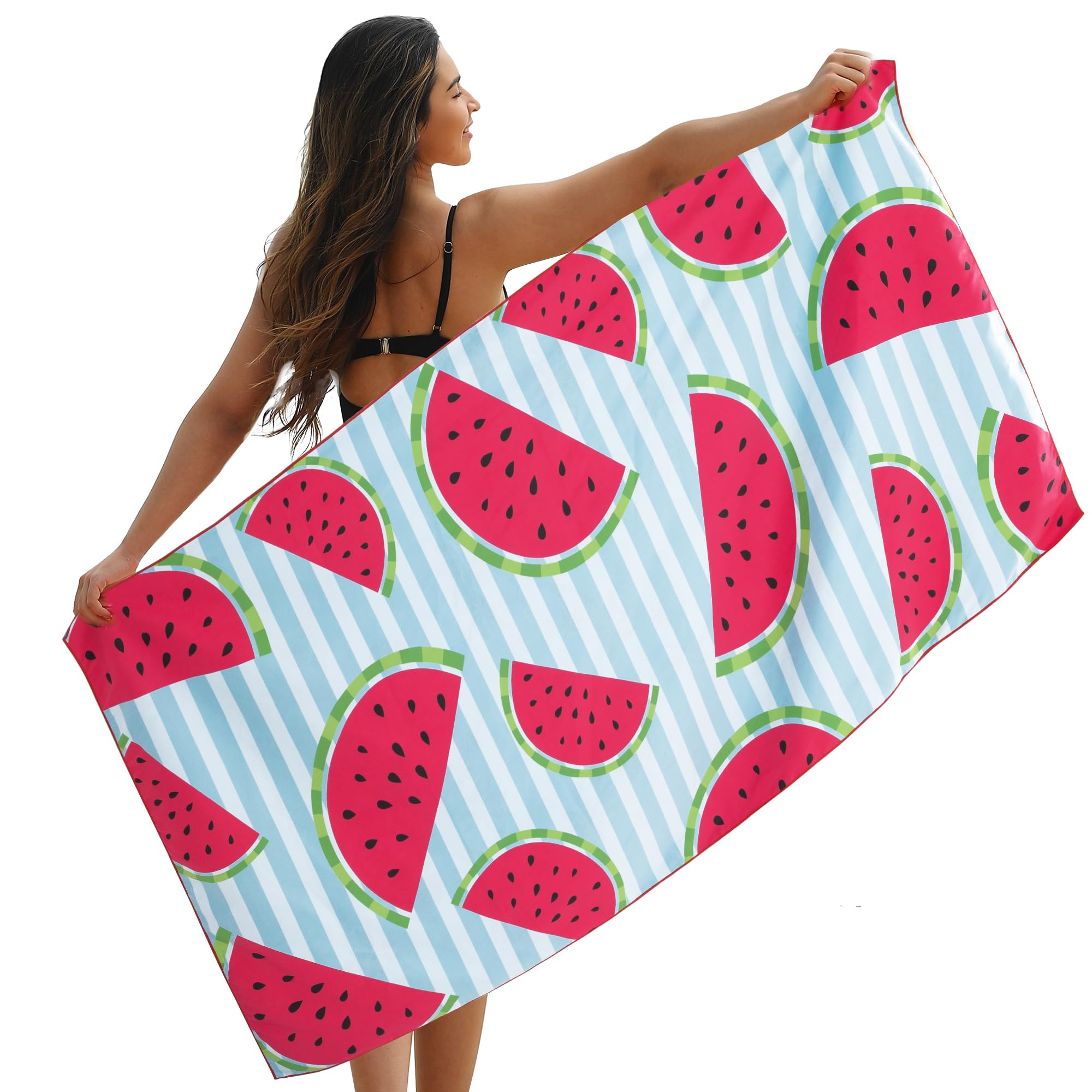 Winthome Beach Towel for Adults, Large Microfibre Beach Towel Quick-Dry, Sand Free, Lightweight, With Bag for Beach Pool