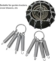 Vista 3 de CHICIRIS 1 par de tensores de cadena de neumáticos, tensor de cadena de neumáticos de acero inoxidable, tensor de cadena de nieve, cadenas