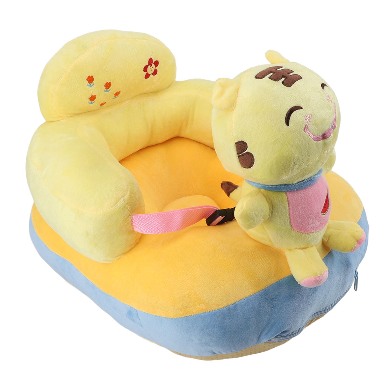 Supporto per Bambini Divano Sedile Morbido Peluche Comode Simpatico Forma di Animale per Imparare a Sedersi il Supporto per Neonati e Bambini in Casa all'aperto (Tigre)