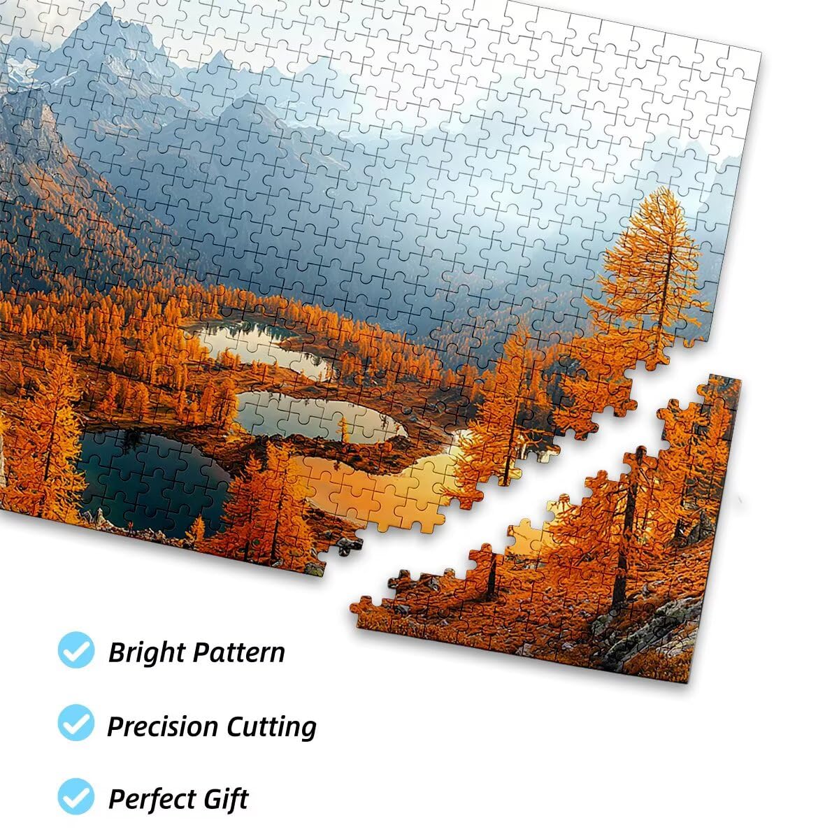 Puzzle 4000 sztuk Jesienne Puzzle Krajobrazy Wymiary 141x87cm Puzzle dla Dorosłych Kreatywna Rozrywka, Śmieszne Klasyczne Puzzle Zabawki Edukacyjne Oryginalne Prezenty Dla Kobiet L-78