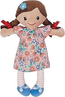 Tiger Tribe 10 inch Take Along Washable Rag Doll Cute and Cuddly with Floral Dress- Matilda- Ages 0+ - 11109