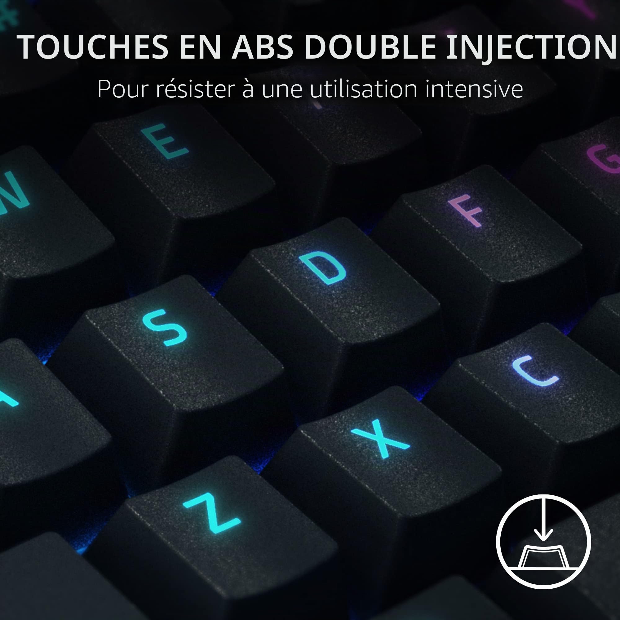 Razer BlackWidow V4 Pro Clavier de jeu mécanique avec commutateurs tactiles verts
