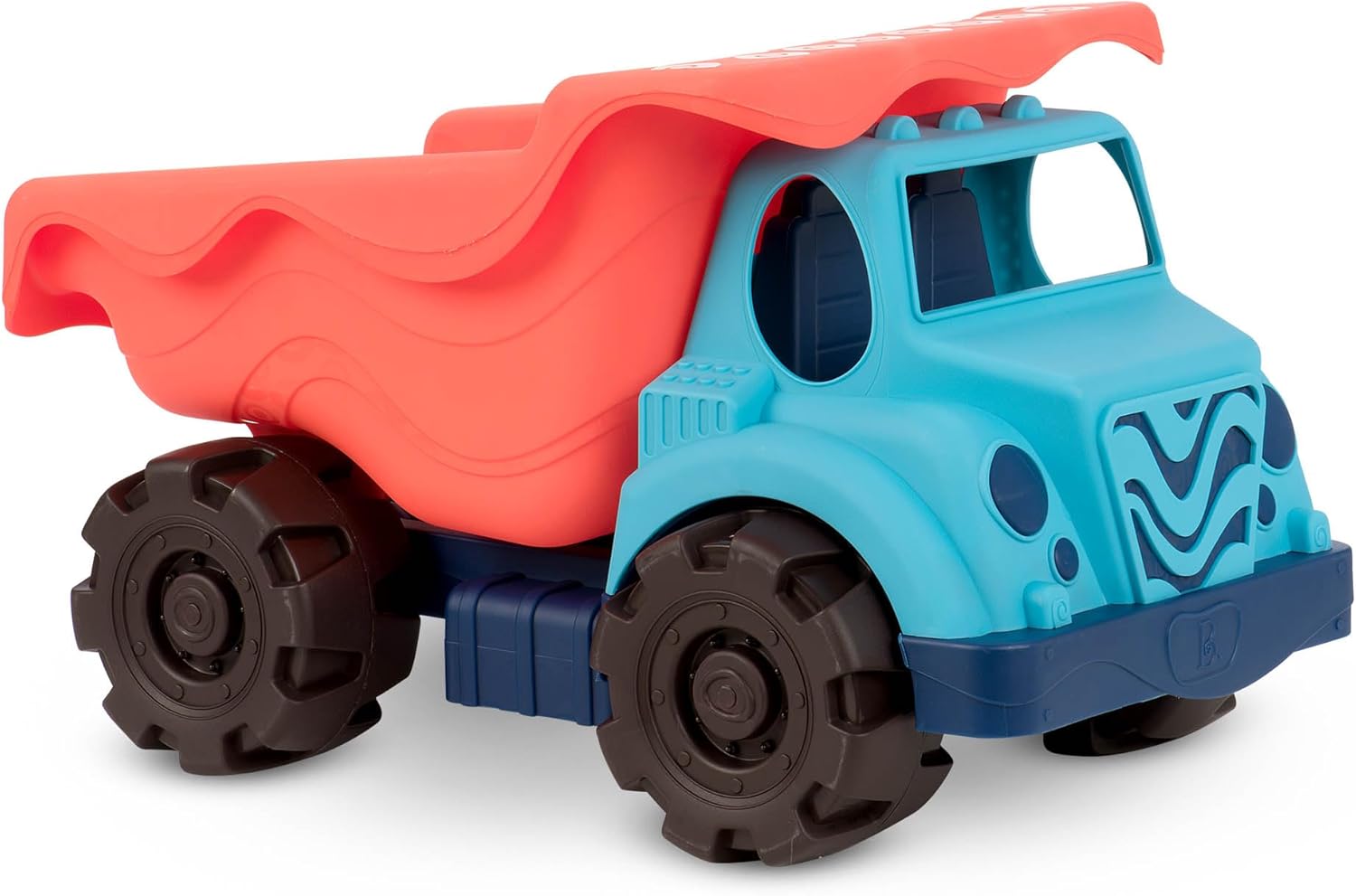 B. toys – Large Dump Truck & Sand Toys – 10 Beach & Sandbox Toys – Truck, Bucket, Shovel & More – Summer Play Set for Toddlers, Kids – 18+ Months – Colossal Cruiser & Sand Ahoy! – Red