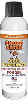Smoke Eater Fogger Odor Eliminator, 7 Oz Aerosol — Continuous Spray Up to 8 Minutes, Covers 6,000 Cu Ft for Apartments, Rentals, Cars and Hotels