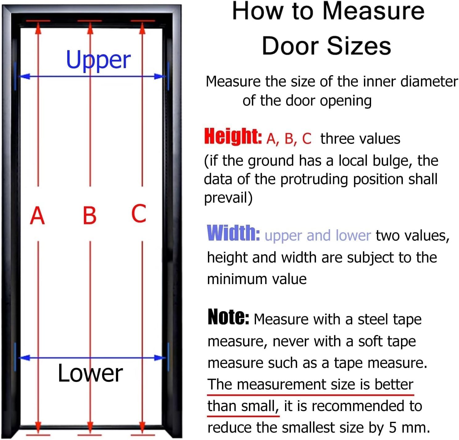 Aluminum Accordion Folding Door for Bedroom/Kitchen, Sliding Room Divider with Track & Lock, Temporary Doorway Solution (H 150cm, W 111cm)
