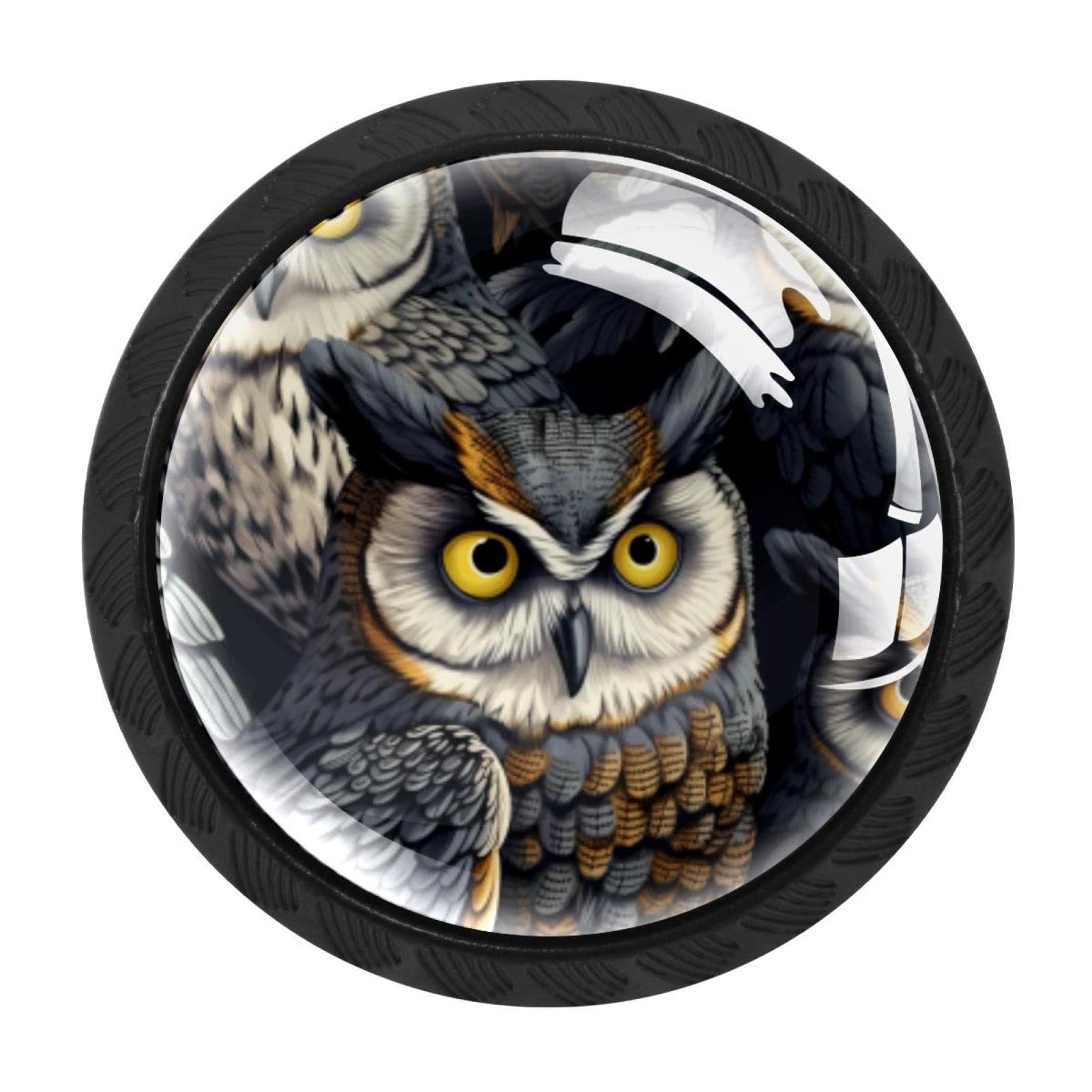 CHENZZZZ 4 Pieces Kitchen Cabinet Knobs Owl Drawer Knobs Dresser Knobs Drawer Pulls Door Knobs Dresser Drawer Handles Knobs for Dresser Drawers