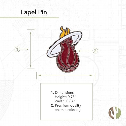 Vista 19 de Desert Cactus NBA Lapel Pin National Basketball Association Eastern Team Decorative Collectible Accessory Enamel Metal
