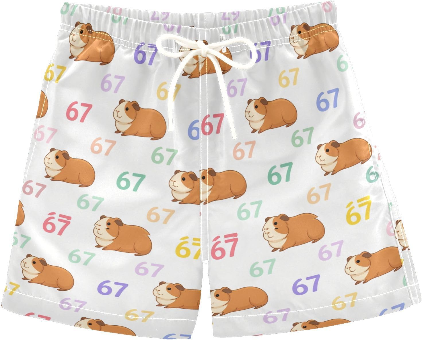 Boccsty Guinea Pig Brown 67 Boys Swim Trunks Baby Kids Swimwear Summer Toddler Beach Board Shorts Bathing Suit 2T