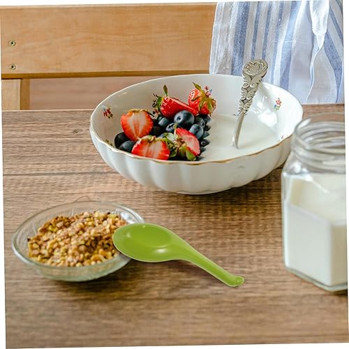 Miniatura 5 de Hemoton Fideos espaguetis 3pcs Drop- - Cuchara de gancho Cucharas de bebida Cuchara de porcelana Cuchara para untar Utensilios de cocina Cuchara