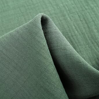 Double Gauze Cotton Fabric for Quilting Sewing Craft Fabric, Apparel, Swaddles, Home, Photoshoots, DIY, Cut by The Yard Sea Green