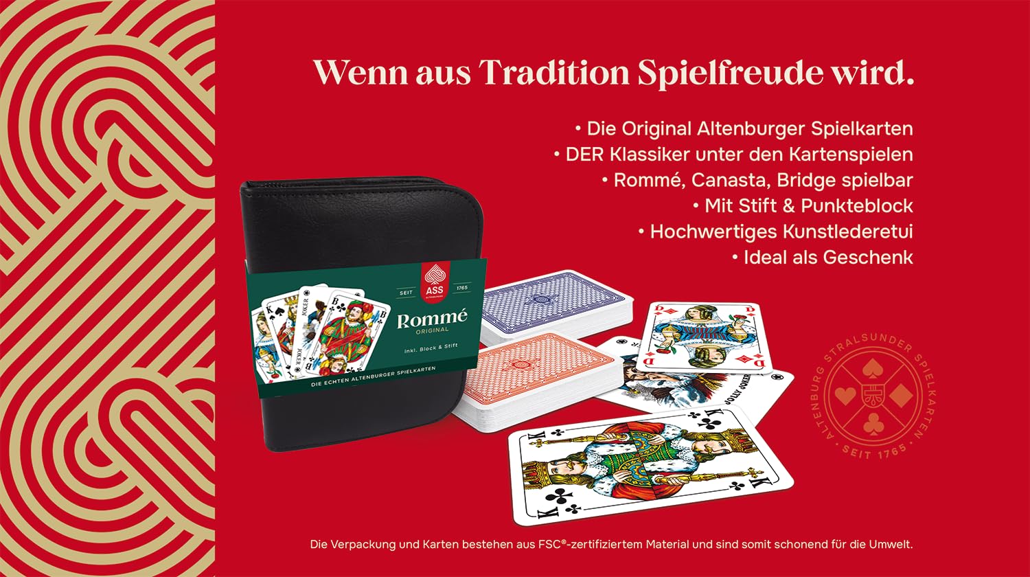 Rommé im Lederetui, französisches Bild