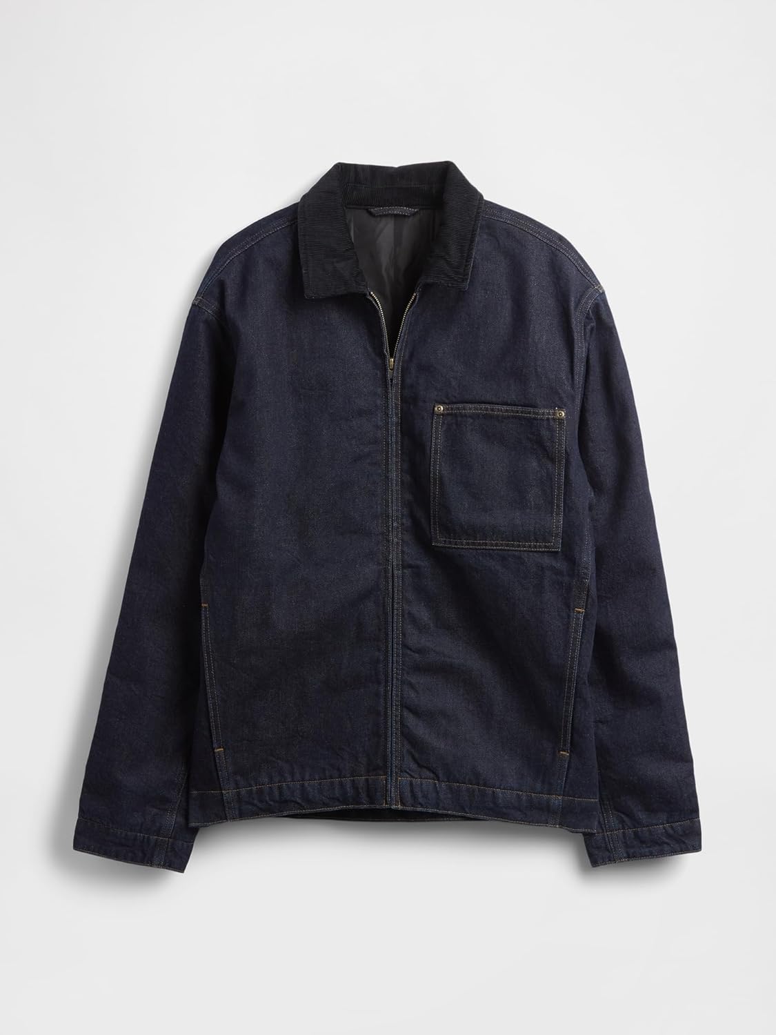 GAP Men's Denim Lined Chore Jacket